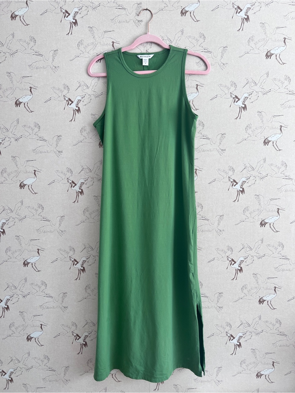 Athleta green midi dress